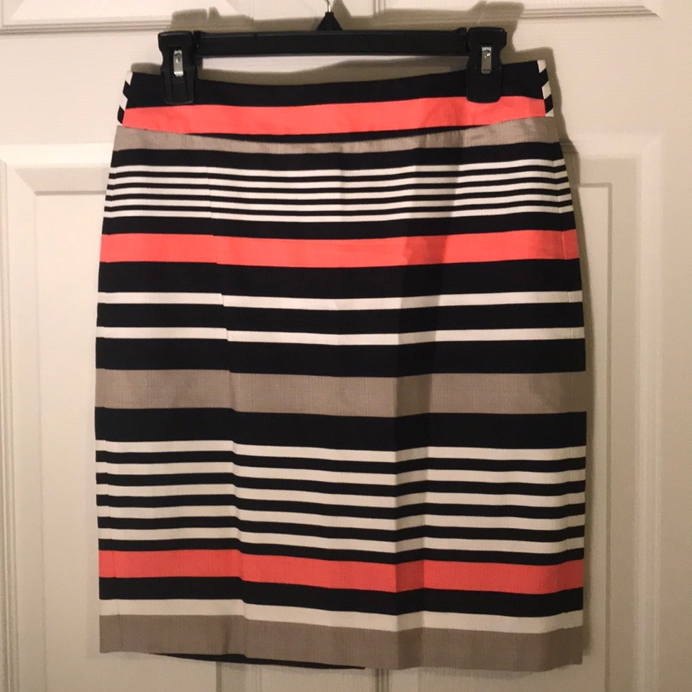Banana Republic Multi Color Stripe Suit Skirt